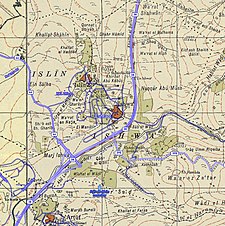 Historische Kartenserie für das Gebiet von Ishwa (1940er Jahre mit moderner Überlagerung).jpg