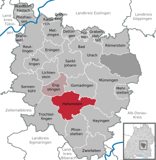 <span class="mw-page-title-main">Hohenstein (Reutlingen)</span> Municipality in Baden-Württemberg, Germany