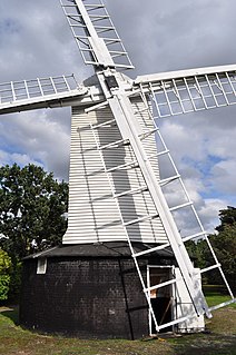 Holton Windmill Landmark post mill in Suffolk, England