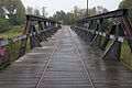 Deutsch: Historische Hubbrücke über die Elbe in Magdeburg - Ostteil, Blick nach Nordosten. This is a photograph of an architectural monument. It is on the list of cultural monuments of Magdeburg.