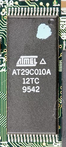 TSOP type I: Atmel AT29C010A IBM PCMCIA Data-Fax Modem V.34 FRU 42H4326 - Atmel AT29C010A-9352.jpg