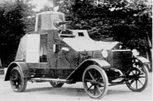 Wolseley armoured car; first produced in 1928 under license by Sumida and used by the IJA in the Mukden Incident of 1931 IJA Wolseley Armoured Car.jpg