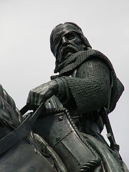 Фрагмент конной статуи Яна Жижки в составе Национального памятника на Виткове. Богумил Кафка.