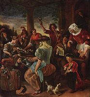 ‘Soo d'Ouden Songen...’ 1660-1669. oil on canvas medium QS:P186,Q296955;P186,Q12321255,P518,Q861259 . 150 × 148 cm (59 × 58.2 in). Budapest, Museum of Fine Arts.