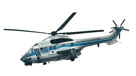 A Eurocopter AS332 Super Puma of the JCG