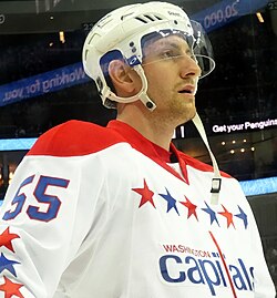 Jeff Schultz con los Washington Capitals en 2013