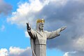 Detail der Christus-König-Statue, Aug. 2013