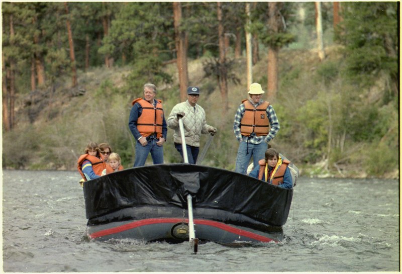 File:Jimmy Carter and family rafting down the Salmon River - NARA - 180915.tif