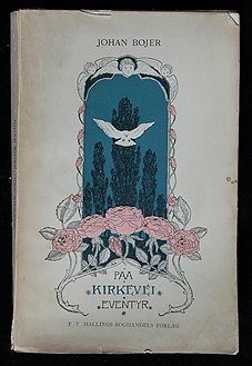 Bogomslag til Johan Bojers Paa Kirkevei. Eventyr, 1897