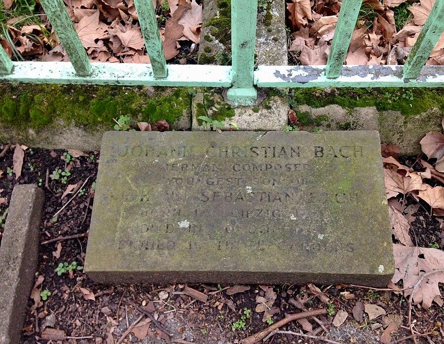 Johann Christian Bach gravestone