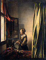 Johannes Vermeer: Girl Reading a Letter at an Open Window, c. 1659