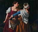 Judith and her maidservant with the head of Holofernes, by Orazio Gentileschi.jpg