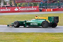 Jules Bianchi driving for ART during the Silverstone round of the 2011 season. Jules Bianchi 2011 GP2 Silverstone.jpg