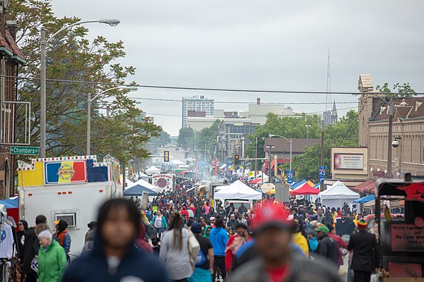 Juneteenth festival in Milwaukee, 2019