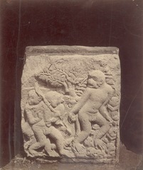 KITLV 87817 - Isidore van Kinsbergen - Relief of Prambanan, transferred to Magelang - Before 1900.tif
