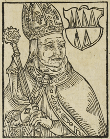 Konrád z Friedberka (B. Paprocký, Zrcadlo slavného Markrabství moravského, 1593)