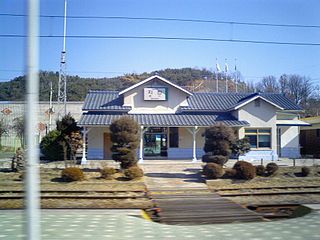 Jicheon station train station in South Korea