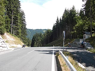 Kreuzberg Saddle 1074 m high mountain pass of the Gailtal Alps, in Carinthia