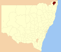 Municipalità di Kyogle – Mappa