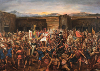 <span class="mw-page-title-main">Battle of Cajamarca</span> 1532 battle during the Spanish conquest of the Inca Empire