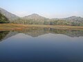 Lake and mountains in India, exact location unidentified, 2016.jpg