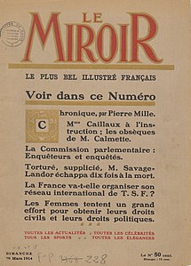 Couverture du no 18, nouvelle série, daté 29 mars 1914.