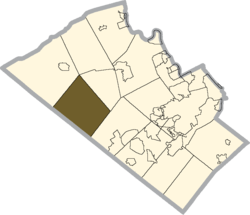 Location in Lehigh County