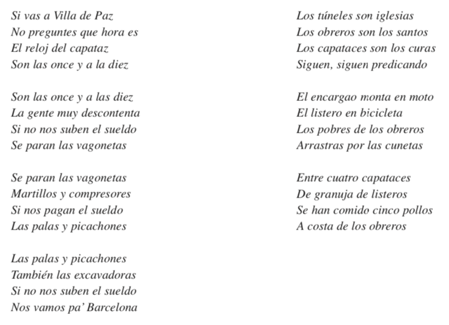 Canciones - Letra