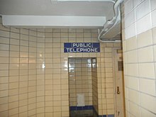 Location of former phone booth Liberty Avenue (IND Fulton Line); Old Pay Phone Tiles.jpg