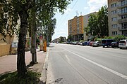 Čeština: Lidická třída v Českých Budějovicích. Ulice má název podle obce Lidice, které byly vyhlazeně za heydrichiády nacisty. English: Lidická street, České Budějovice, South Bohemia, Czechia.