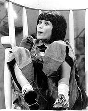 Tomlin as Edith Ann, 1975 Lilly Tomlin Edith Ann 1975.JPG