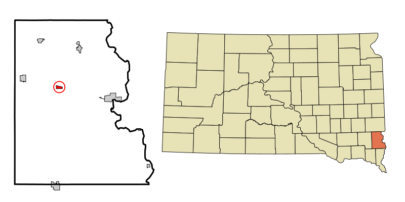 File:Lincoln County South Dakota Incorporated and Unincorporated areas Worthing Highlighted.svg