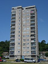 The 14-storey Linden Lea tower block was built as part of the Goodwyns estate in 1965.