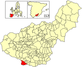 Kaart van Almuñécar