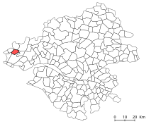 Situation de la commune de Saint-Molf dans le département de la Loire-Atlantique.