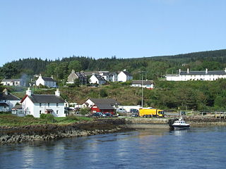 Lochaline main village in the Morvern area of Highland, Scotland.