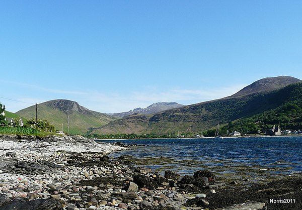 Panoramic of Lochranza Bay, May 2008