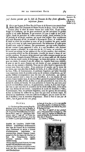 File:Louis X - Lettres portant que les serfs du Domaine du Roy seront affranchis, moyennant finance.png