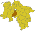 Lage des Landkreises Diepholz in Niedersachsen