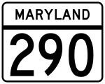 Maryland State Route 290 road sign