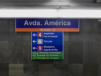 How to get to Intercambiador De Avenida De América with public transit - About the place