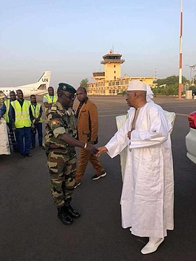 Durante una visita del primer ministro Soumeylou Boubèye Maïga en marzo de 2018