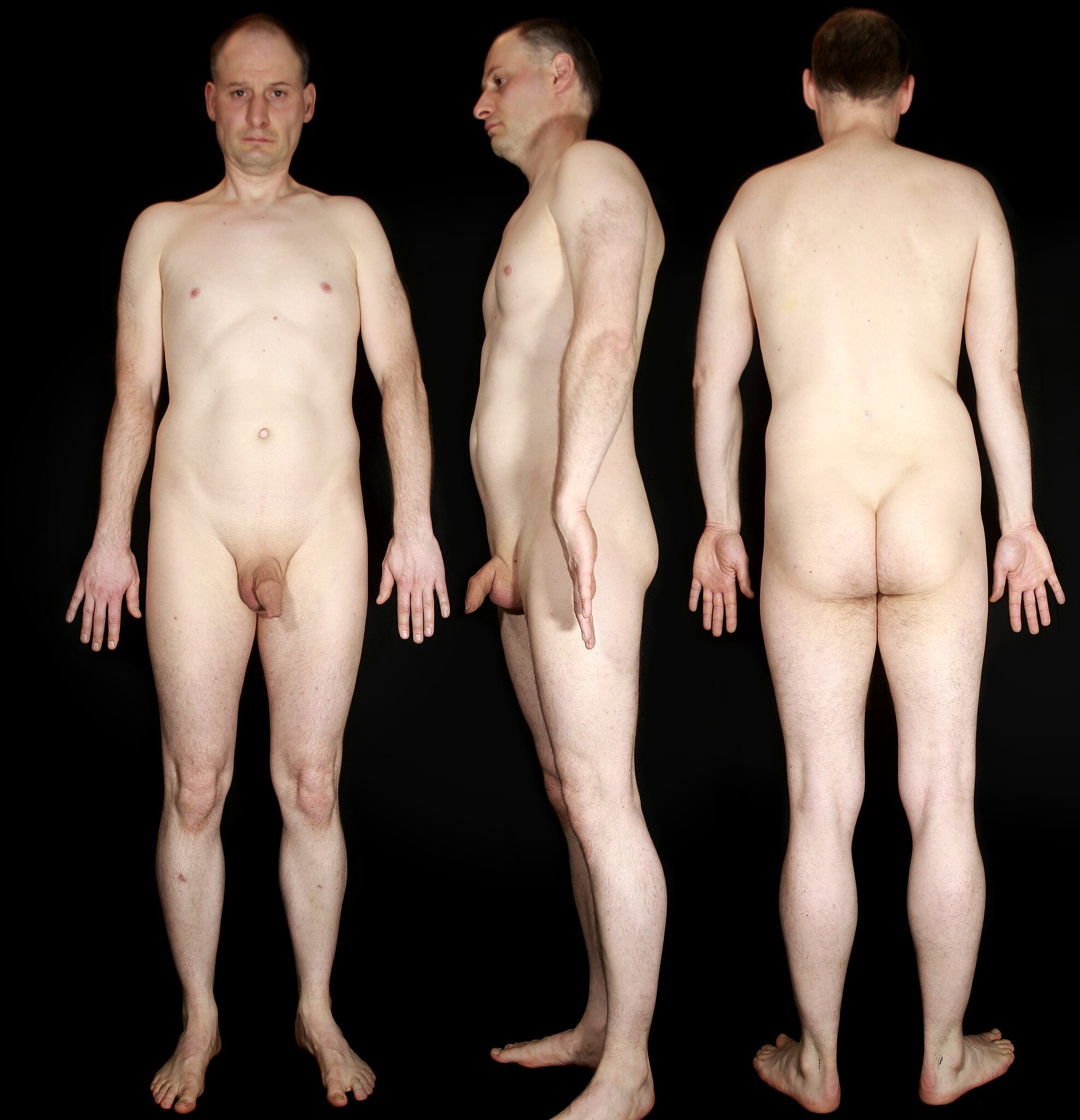 Naked man full body