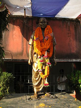 Statue of Managobinda Samal at Sahaspur College, Balichandrapur, Jajpur, Odisha Managobinda Samal.jpg