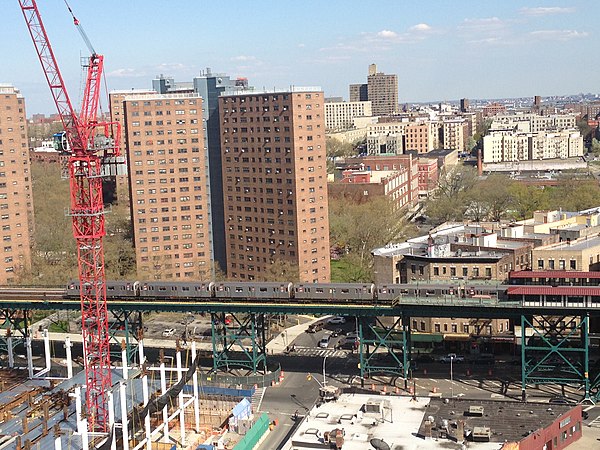 Columbia University construction near the 125th Street station