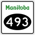 Provincial Road 493 marker