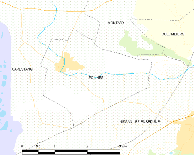 Poilhes - Localizazion