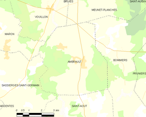 Poziția localității Ambrault