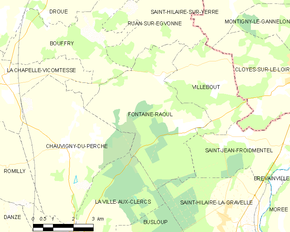 Poziția localității Fontaine-Raoul