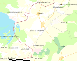 Kart over Essey-et-Maizerais